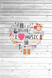 I Love Heart Music - Musician Journal