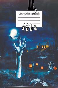 Zombie Night Wide Ruled Journal