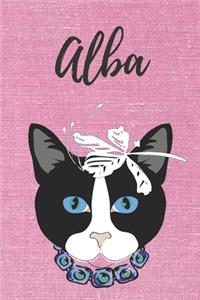 Alba Katzen Notizbuch / Malbuch / Tagebuch / Journal / DIN A5 / Geschenk