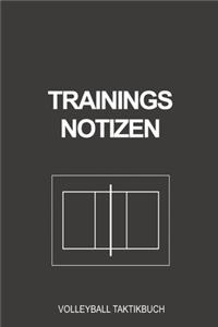 Trainings Notizen Volleyball Taktikbuch