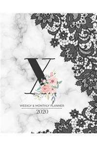 Weekly & Monthly Planner 2020 X