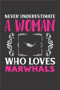 Never Underestimate A Woman Who Loves Narwhals