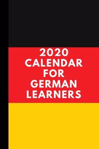 2020 Calendar for German Learners