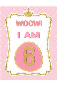 I am 6: Birthday Journal Happy Birthday 6 Years Old - Journal for kids - 6 Year Old Christmas birthday gift