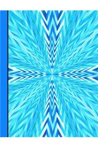 Burst of Blue Colors Notebook