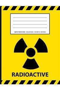 Radioactive Warning Periodic Table Chemistry Composition Notebook
