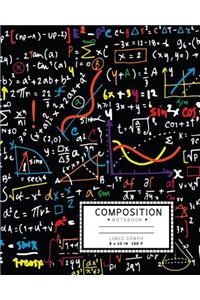 Lined graph composition notebook