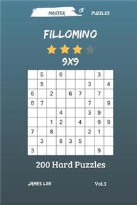 Master of Puzzles - Fillomino 200 Hard Puzzles 9x9 Vol. 3