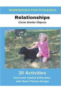 Workbooks for Dyslexics - Relationships - Circle Similar Objects - Overcome Spatial Difficulties with Basic Picture Design