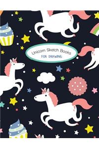 Unicorn Sketch Books for Drawing