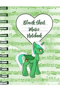 Blank Sheet Music Notebook