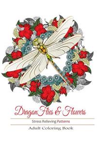 Adult Coloring Books: Dragonflies and Flowers
