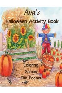 Ava's Halloween Activity Book