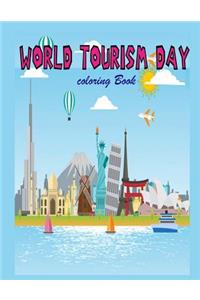 World Tourism Day Coloring Book: coloring book great for everyone,