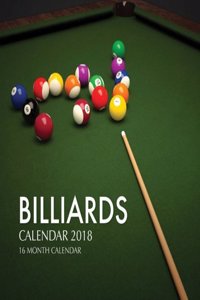 Billiards Calendar 2018