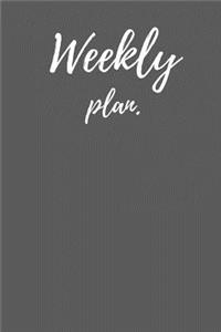 weekly plan
