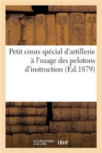 Petit Cours Spécial d'Artillerie À l'Usage Des Pelotons d'Instruction