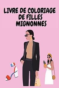 Livre de coloriage de filles mignonnes