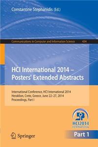 Hci International 2014 - Posters' Extended Abstracts