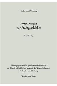 Forschungen zur Stadtgeschichte