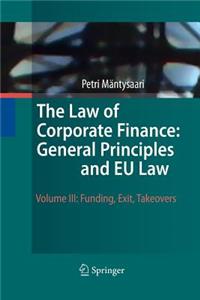 Law of Corporate Finance: General Principles and Eu Law