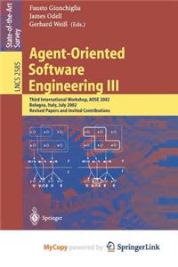 Agent-Oriented Software Engineering III