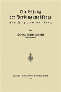 Die Lösung Der Verdingungsfrage: Ein Weg Zum Aufstieg