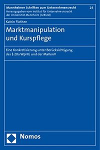 Marktmanipulation Und Kurspflege