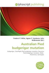 Australian Pied Budgerigar Mutation