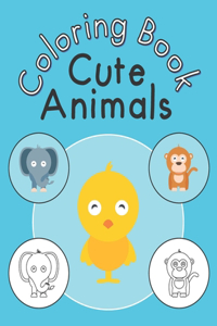 Cute Animals Coloring Book