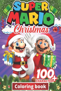 Super mario Christmas Coloring Book
