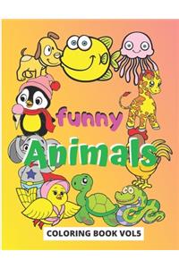 Funny Animals Coloring Book