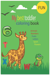 my best toddler coloring book