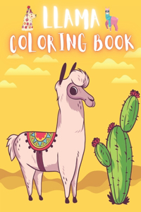 Llama Coloring Book