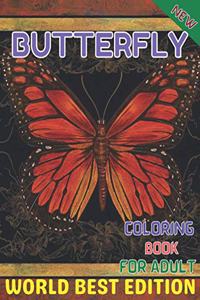 New Butterfly coloring book for adult worlds best edition