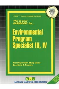 Environmental Program Specialist III, IV