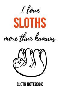 I Love Sloths More Than Humans