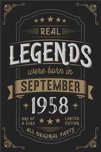 Real Legends were born in September 1958