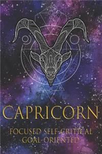Capricorn Focused Self-Critical Goal-Oriented
