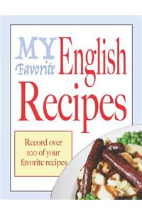My Favorite English recipes