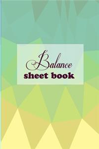 Balance Sheet Book