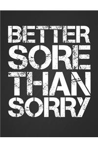 Better Sore Than Sorry