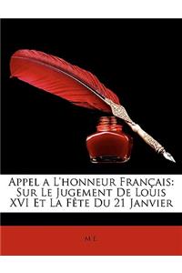 Appel A L'Honneur Franais