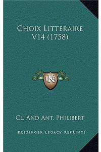 Choix Litteraire V14 (1758)