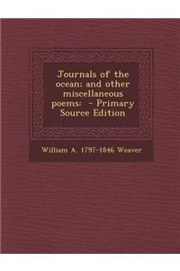 Journals of the Ocean; And Other Miscellaneous Poems