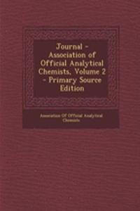 Journal - Association of Official Analytical Chemists, Volume 2