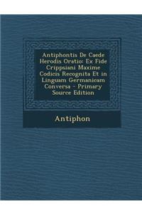 Antiphontis de Caede Herodis Oratio