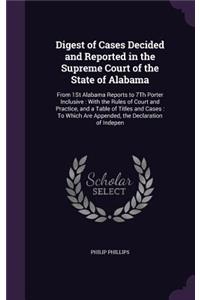 Digest of Cases Decided and Reported in the Supreme Court of the State of Alabama