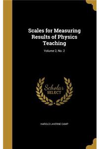 Scales for Measuring Results of Physics Teaching; Volume 2, No. 2