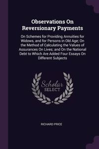 Observations On Reversionary Payments